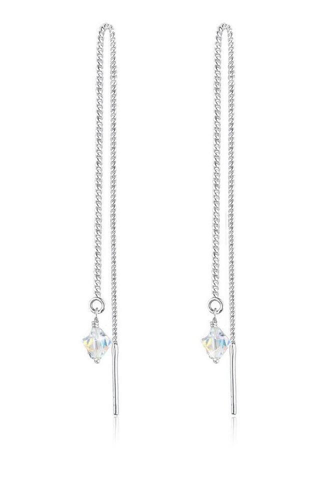 Elli Paar Ohrhänger Kristalle Funkelnd Elegant 925 Silber von Elli