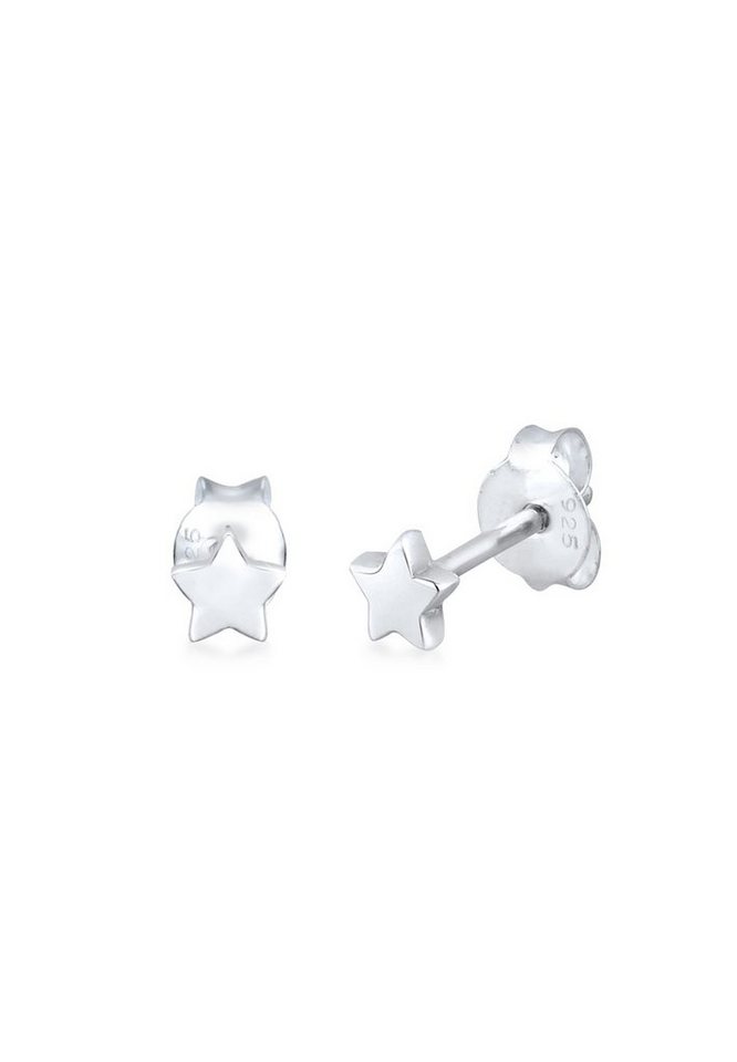 Elli Paar Ohrstecker Kinder Sterne Basic Himmel Astro 925 Silber, Sterne von Elli