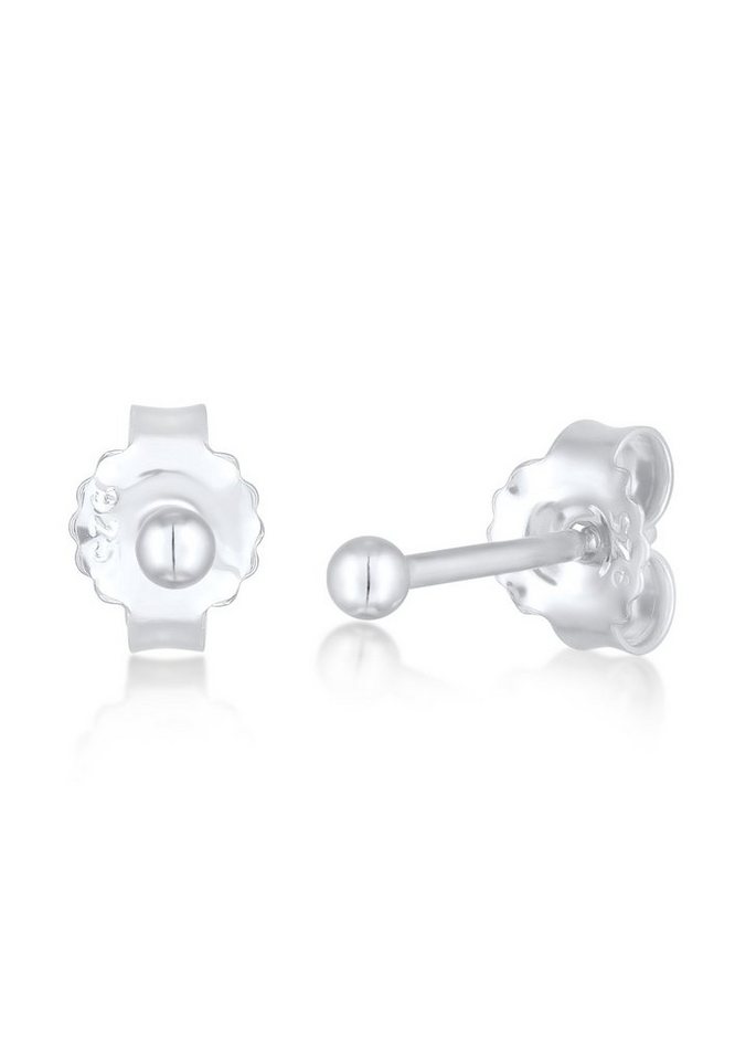 Elli Paar Ohrstecker Ohrstecker Kugel Klassisch Rund 925 Silber, Kugel von Elli