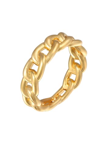 Elli Ring Damen Band Glieder Chain Optik Trend Goldfarben von Elli