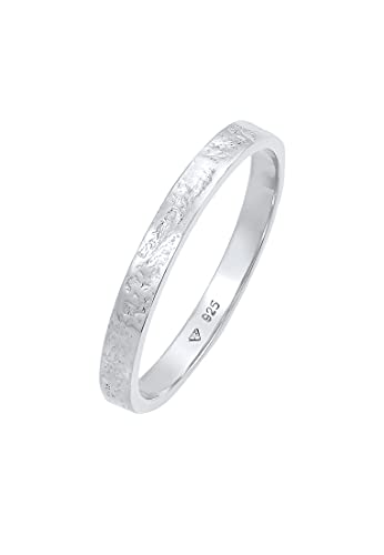 Elli Ring Damen Band Partner Basic Organic Look in 925 Sterling Silber von Elli