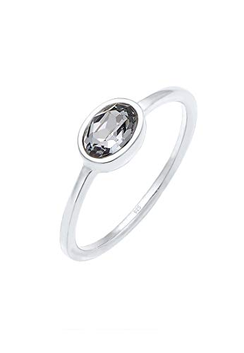 Elli Ring Damen Bandring Klassisch Schlicht mit Kristall 925 Sterling Silber Elli Ring Damen Bandring Klassisch Schlicht mit Kristall 925 Sterling Silber von Elli