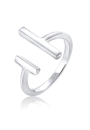 Elli Ring Damen Geo Stab Minimal in 925 Sterling Silber von Elli