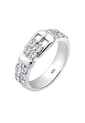 Elli Ring Damen Gürtel mit Kristallen in 925 Sterling Silber von Elli