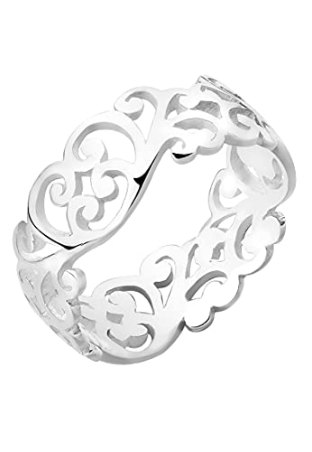 Elli Ring Damen Ornament Cut Out Blätter in 925 Sterling Silber von Elli