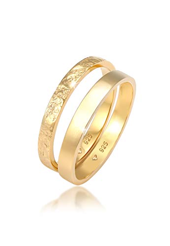 Elli Ring Damen Set Basic Look Gehämmert Kombinierbar in 925 Sterling Silber Elli Ring Damen Set Basic Look Gehämmert Kombinierbar in 925 Sterling Silber von Elli
