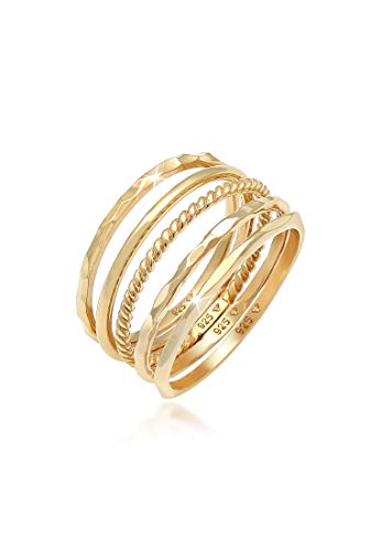 Elli Ring Damen Set Stacking Minimal Trend Blogger Basic in 925 Sterling Silber Elli Ring Damen Set Stacking Minimal Trend Blogger Basic in 925 Sterling Silber von Elli