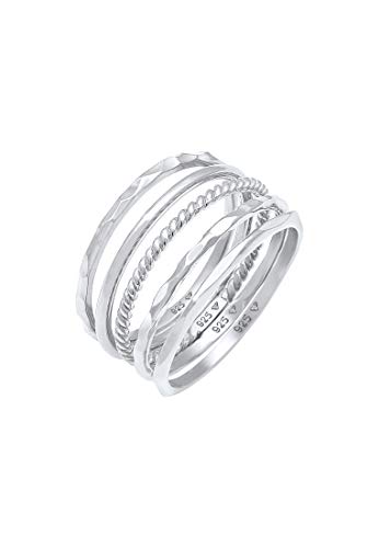 Elli Ring Damen Set Stacking Minimal Trend Blogger Basic in 925 Sterling Silber Elli Ring Damen Set Stacking Minimal Trend Blogger Basic in 925 Sterling Silber von Elli