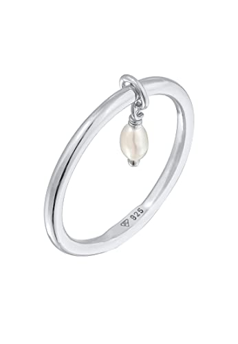 Elli Ring Damen Stapel Basic mit Süßwasserzuchtperle in 925 Sterling Silber Elli Ring Damen Stapel Basic mit Süßwasserzuchtperle in 925 Sterling Silber von Elli