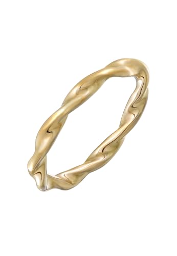 Elli Ring Damen Stapel Gedreht Filigran Goldfarben von Elli