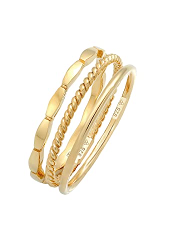 Elli Ring Damen Band Stacking Trio Basic Minimal Zeitlos Blogger in 925 Sterling Silber Elli Ring Damen Band Stacking Trio Basic Minimal Zeitlos Blogger in 925 Sterling Silber von Elli