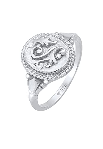 Elli Ring Damen Vintage Ornament Chunky Trend Blogger Trend in 925 Sterling Silber von Elli