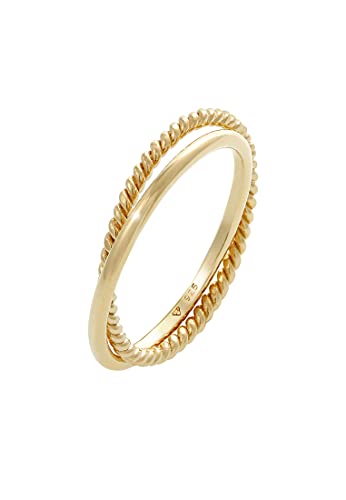 Elli Ring Damen Wickel Klassisch Filigran Twisted Trend in 925 Sterling Silber von Elli
