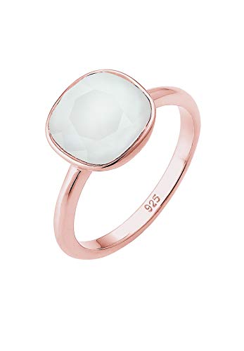 Elli Ring Damen mit einem Kristall Pastellblau in 925 Sterling Silber von Elli