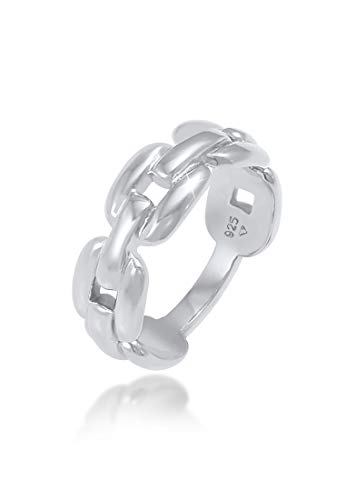 Elli Ring Glieder Oval Chain Look 925 Silber von Elli
