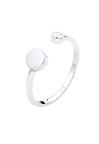 Elli Ring Damen Kreis Geo Look Verstellbar Offen in 925 Sterling Silber Elli Ring Damen Kreis Geo Look Verstellbar Offen in 925 Sterling Silber von Elli