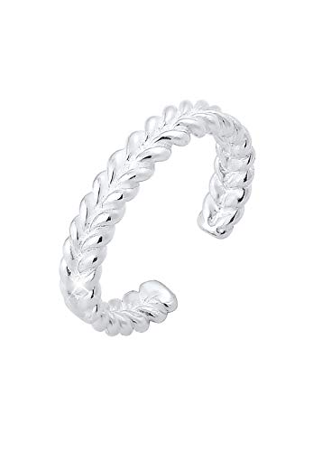 Elli Ring Damen Zehenring Geflochten Sommer Strand in 925 Sterling Silber von Elli