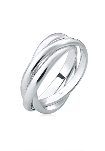 Elli Ring Damen Trio Wickel Basic in 925 Sterling Silber von Elli