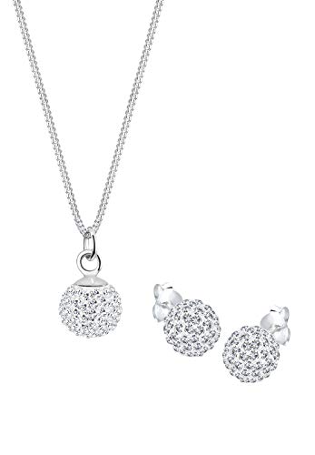 Elli Schmuckset Damen Kristall in 925 Sterling Silber von Elli