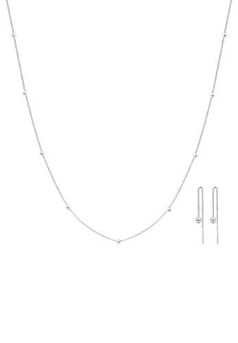 Elli Schmuckset Damen Geo Kugel Minimal Basic in 925 Sterling Silber von Elli