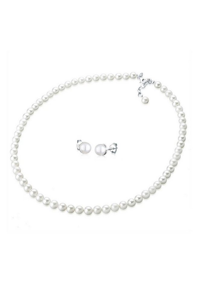 Elli Schmuckset Muschelkernperlen 925 Sterling Silber von Elli