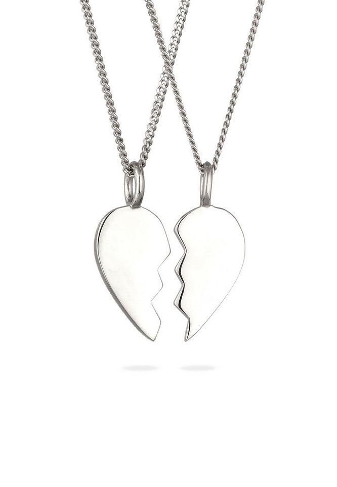 Elli Schmuckset Set mit geteilten Herz 925 Sterling Silber von Elli