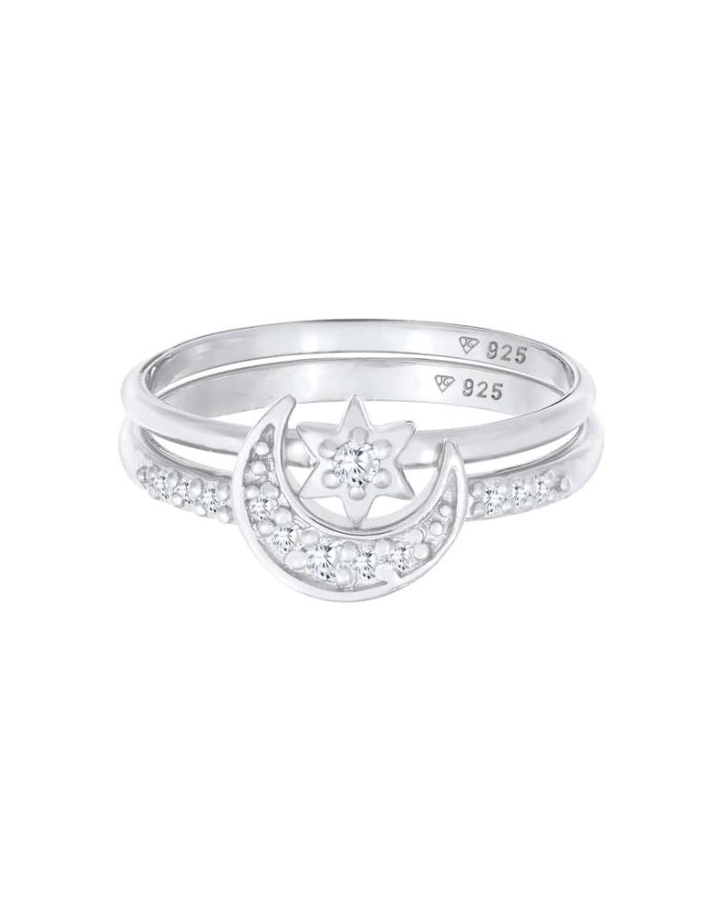 Elli - Ring aus 925er Sterlingsilber mit Zirkonia-Kristallsteinen von Elli