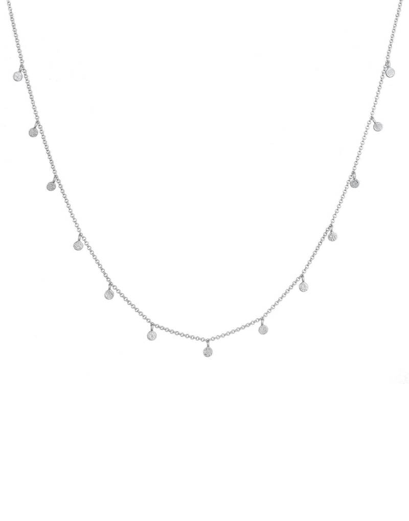 Elli - Silberfarbene Halskette aus 925er-Sterlingsilber mit Scheibenanhängern von Elli