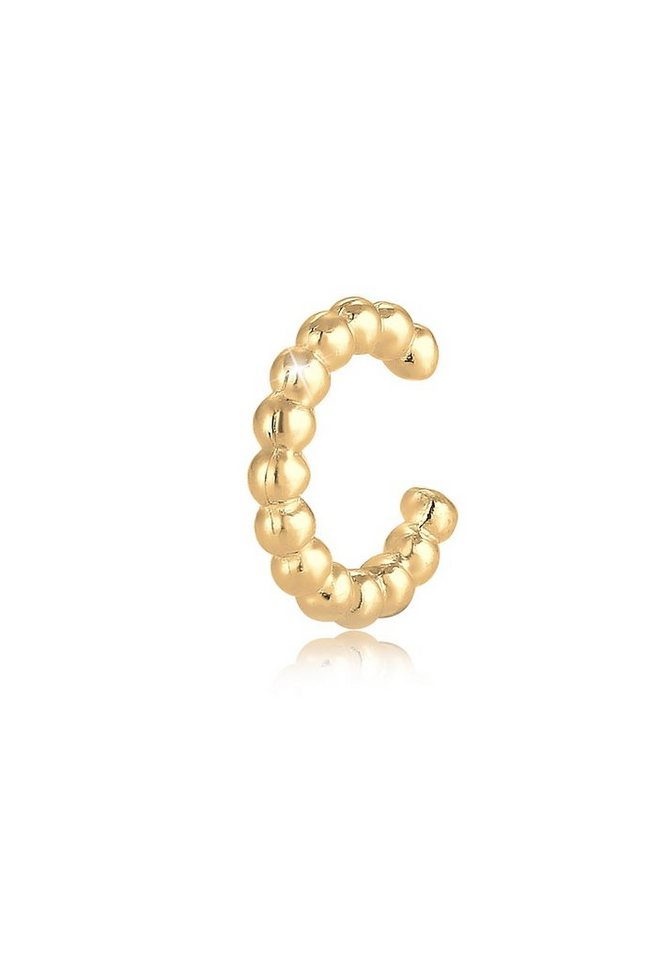 Elli Single-Ohrhaken Earcuff Single Dots Design 925 Sterling Silber von Elli