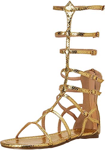 Ellie Shoes Damen 015 Zena Flache Sandale, Gold, 38 EU von Ellie Shoes