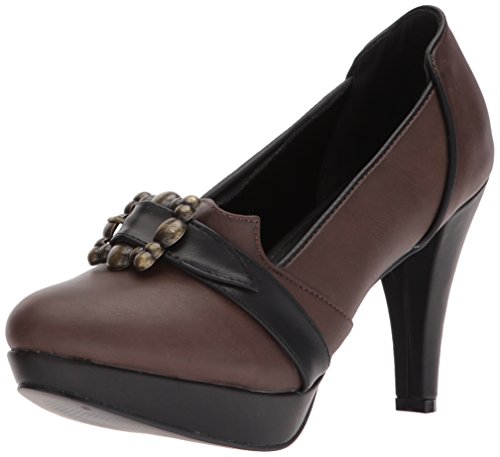 Ellie Shoes Damen 414-marian Plateau Pumps, braun, 38 EU von Ellie Shoes