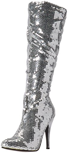 Ellie Shoes Damen 511-tin Engineer Boot, silber, 37 EU von Ellie Shoes