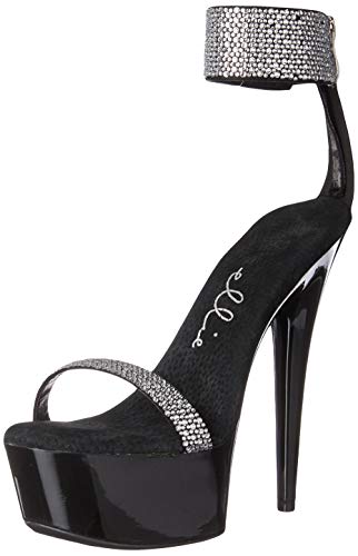 Ellie Shoes Damen 609-ANIKA Sandalen mit Absatz, schwarz, 36.5 EU von Ellie Shoes