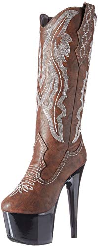 Ellie Shoes Damen 709-Dallas Westernstiefel, braun, 42.5 EU von Ellie Shoes