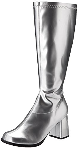 Ellie Shoes Damen Go-Go Stiefel, silber, 42 EU von Ellie Shoes