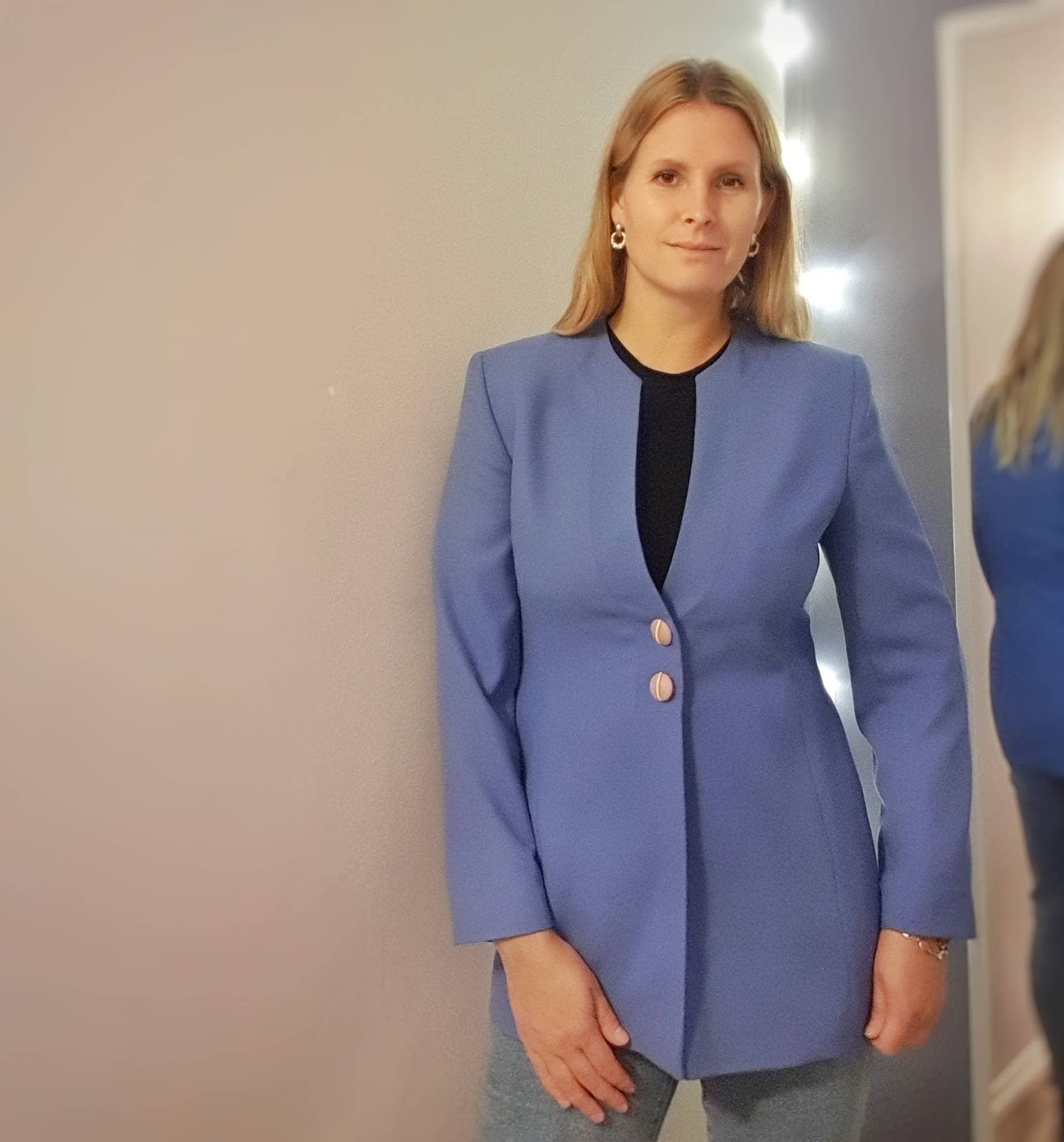 Vintage Jacques Vert Violetter Blazer von EllieAndBarby