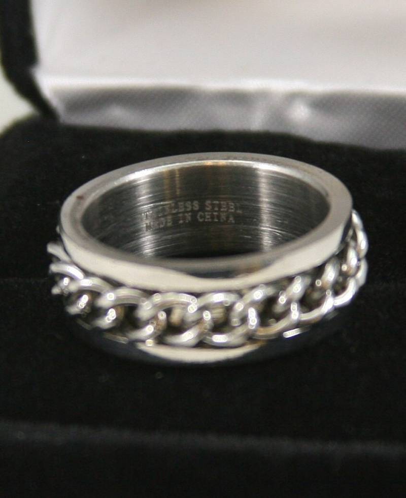 Vintage Edelstahl Slider Ring von EllieBsBoutiqueTN