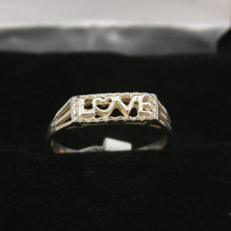 Vintage Liebe Sterling Silber Ring 925 von EllieBsBoutiqueTN