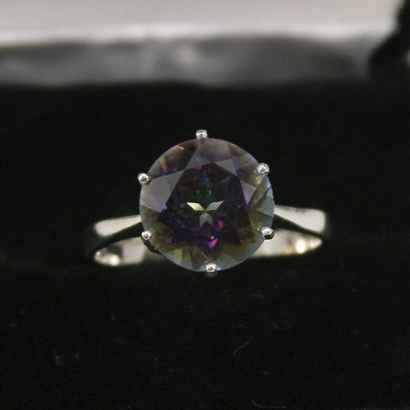 Vintage Mistic Topas Sterling Silber Ring 925 von EllieBsBoutiqueTN