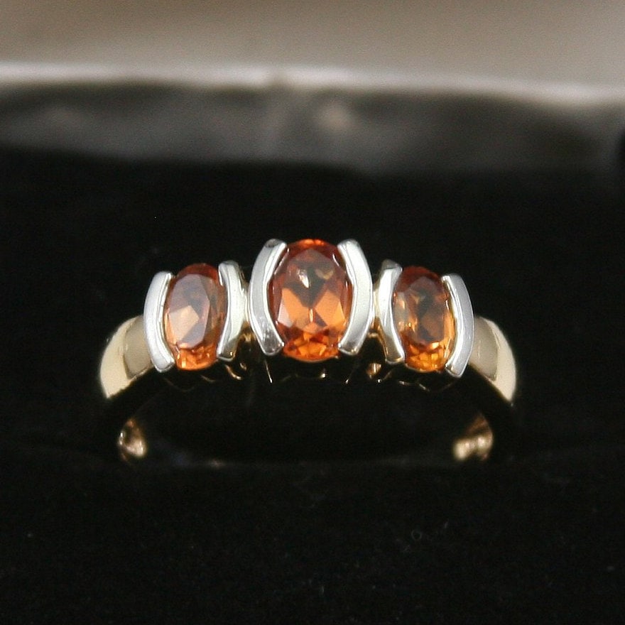 Vintage Sterling Silber Gold Overlay Ring 925 von EllieBsBoutiqueTN