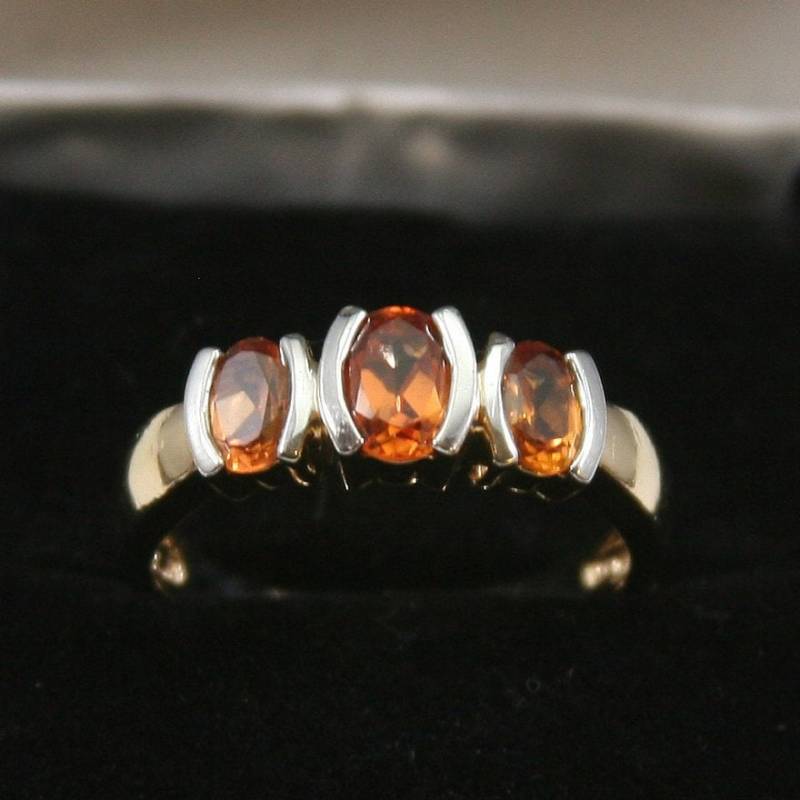 Vintage Sterling Silber Gold Overlay Ring 925 von EllieBsBoutiqueTN