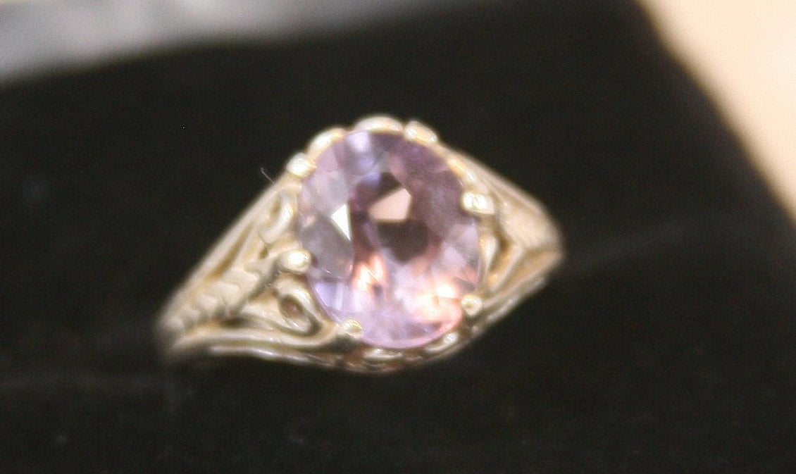 Vintage Sterling Silber Ring 925 Amethyst von EllieBsBoutiqueTN