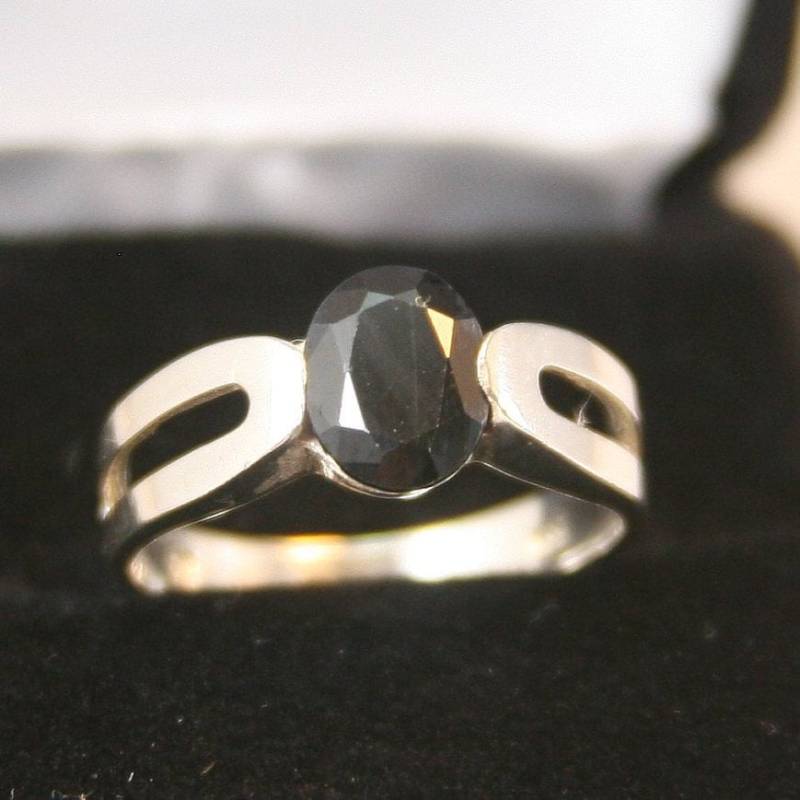 Vintage Sterling Silber Ring 925 Onyx von EllieBsBoutiqueTN