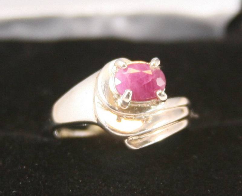 Vintage Sterling Silber Ring 925 Rubin von EllieBsBoutiqueTN