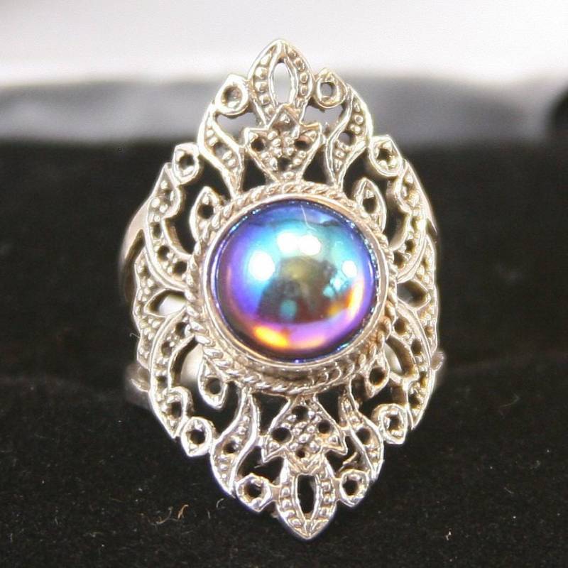 Vintage Sterling Silber Ring 925 Stimmungsstein von EllieBsBoutiqueTN