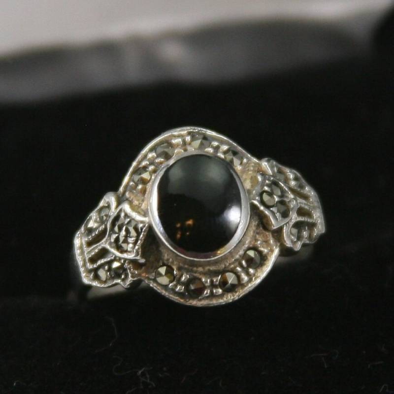 Vintage Sterling Silber Ring 925 von EllieBsBoutiqueTN