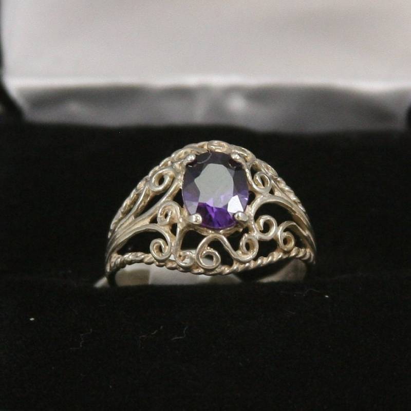 Vintage Sterling Silber Ring 925 von EllieBsBoutiqueTN