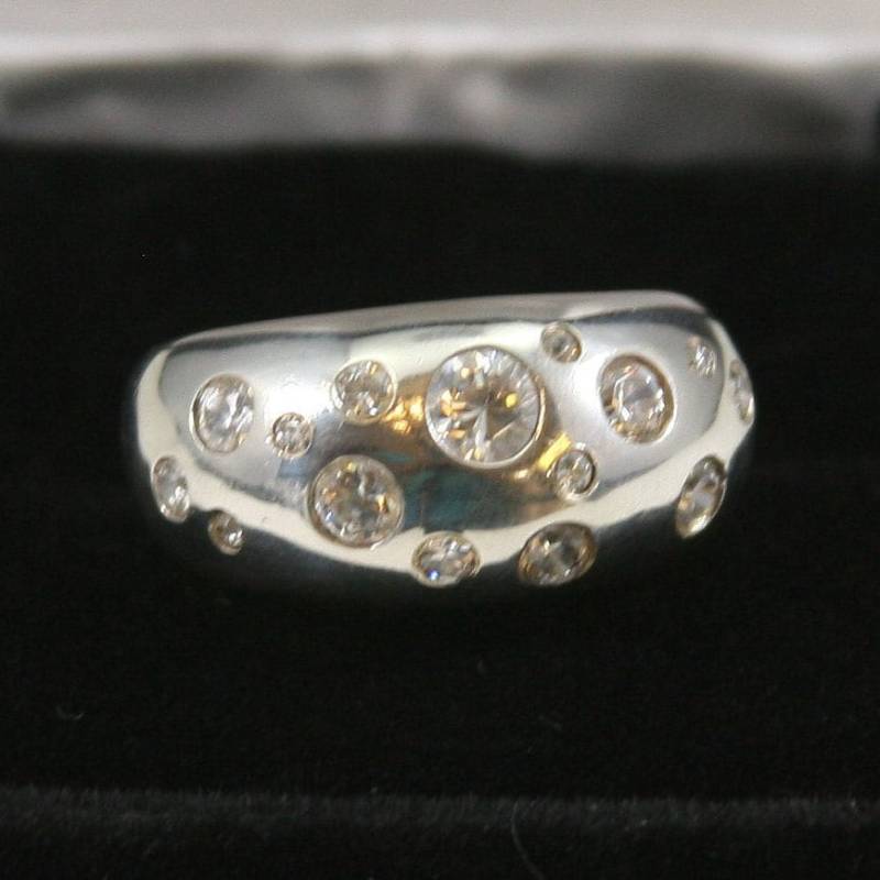 Vintage Sterling Silber Ring 925 von EllieBsBoutiqueTN