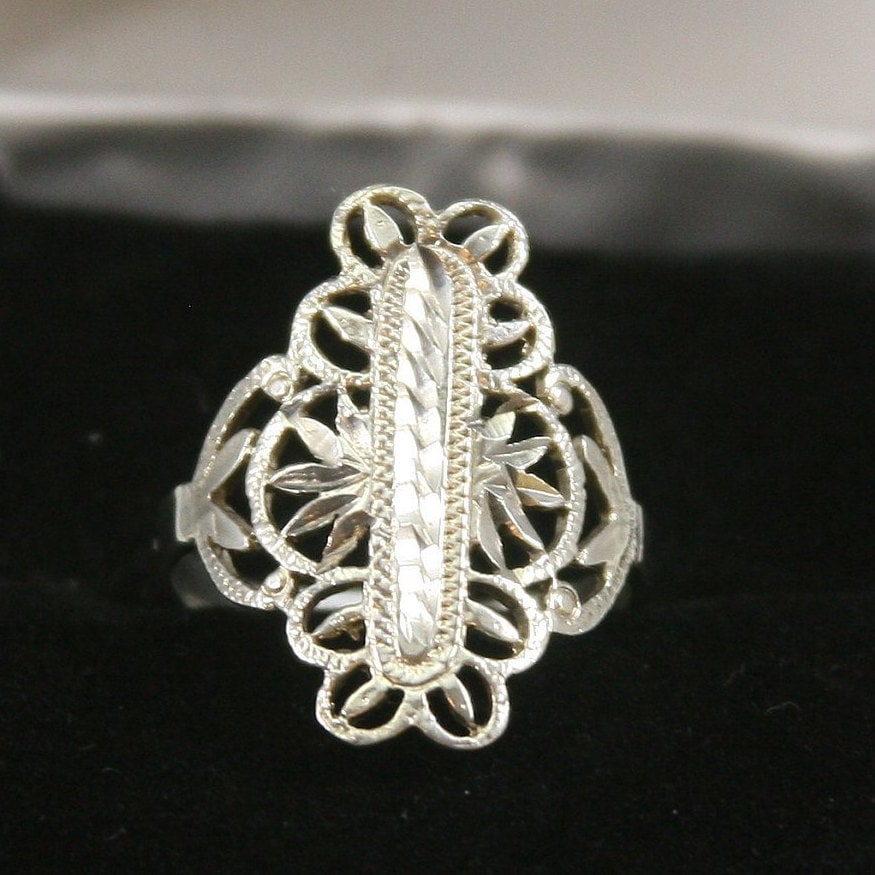 Vintage Sterling Silber Ring 925 von EllieBsBoutiqueTN