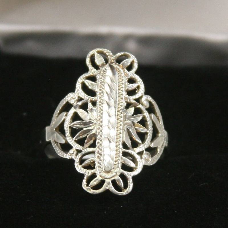 Vintage Sterling Silber Ring 925 von EllieBsBoutiqueTN